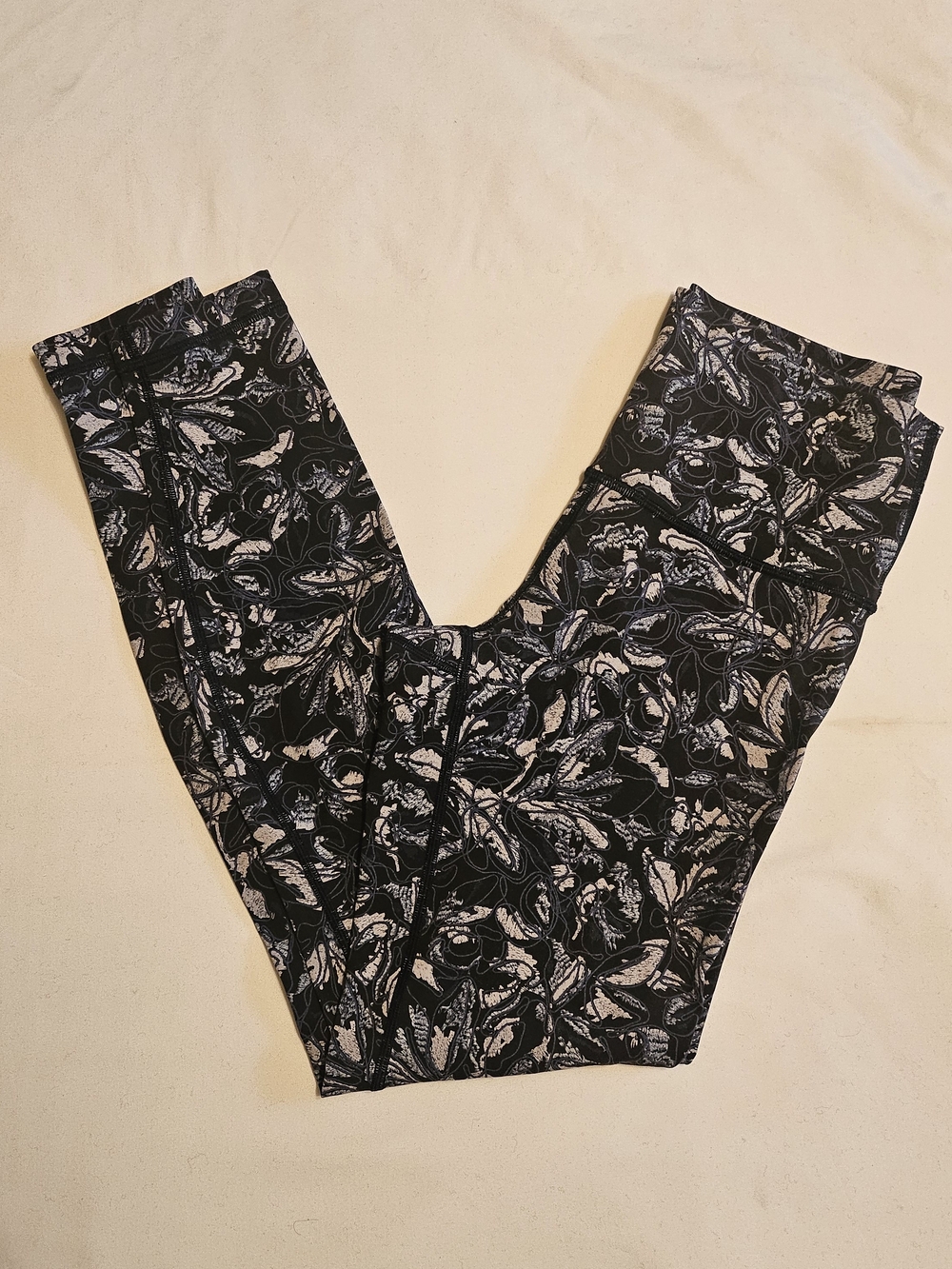 Lululemon Wunder Under Embellished Multi Legging High Rise Leaf Print Tight - Picture 6 of 11